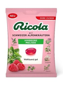 Ricola Malina meduňka bez cukru 75 g Ricola Malina meduňka bez cukru 75 g