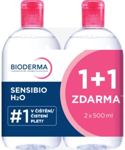 Bioderma Sensibio H2O micelární voda 1+1 Festival 2x500 ml