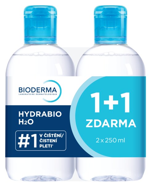 Bioderma Hydrabio H2O micelární voda 1+1 Festival 2x250 ml