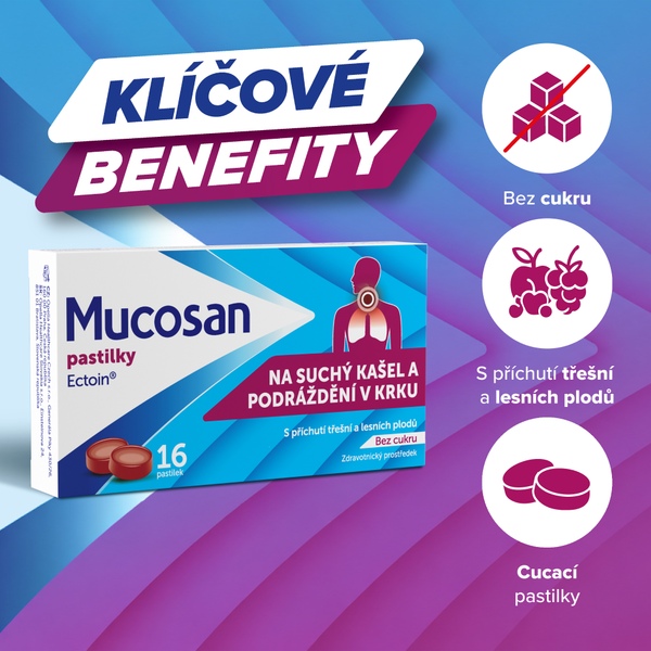 Mucosan 16 pastilek