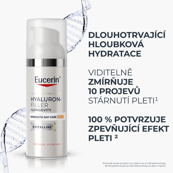 Eucerin Hyaluron-Filler + Longevity Epigenetic denní krém SPF30 50 ml