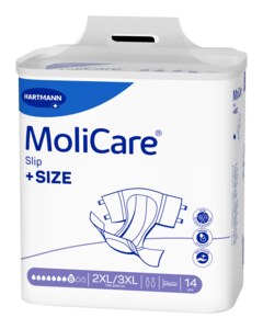Molicare Slip Inkontinenční kalhotky zalepovací +Size 8 kapek 2XL/3XL 14 ks Molicare Slip Inkontinenční kalhotky zalepovací +Size 8 kapek 2XL/3XL 14 ks