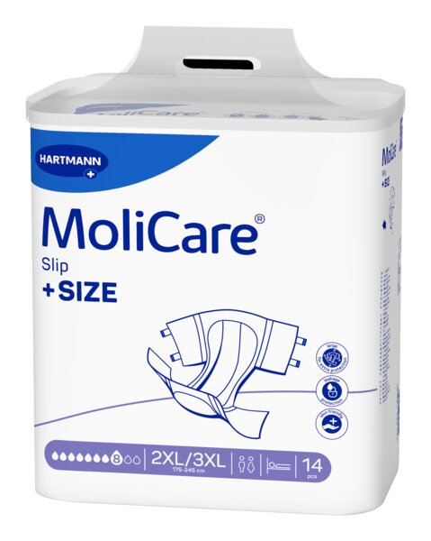 Molicare Slip Inkontinenční kalhotky zalepovací +Size 8 kapek 2XL/3XL 14 ks