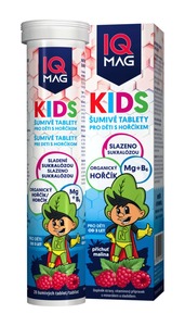 IQ Mag Kids Hořčík malina 20 šumivých tablet IQ Mag Kids Hořčík malina 20 šumivých tablet