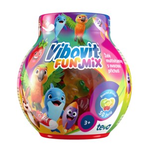 Vibovit Funmix 50 želé bonbonů Vibovit Funmix 50 želé bonbonů