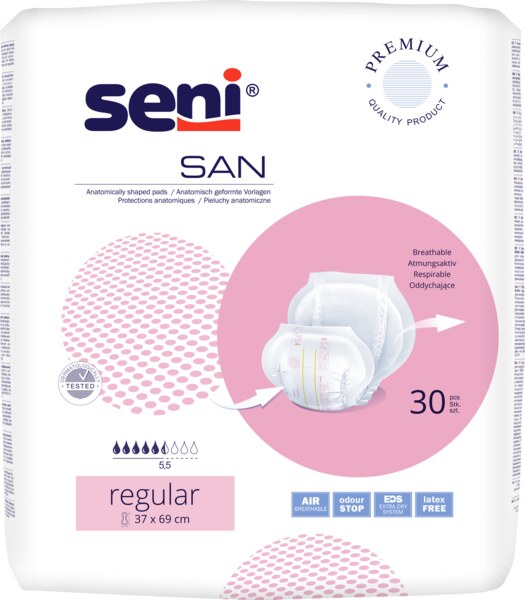 Seni San Inkontinenční vložné pleny Regular 30 ks