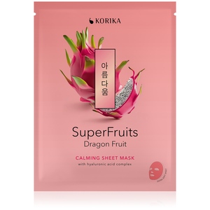 Korika SuperFruits Zklidňující plátýnková maska Dračí ovoce 25 g Korika SuperFruits Zklidňující plátýnková maska Dračí ovoce 25 g