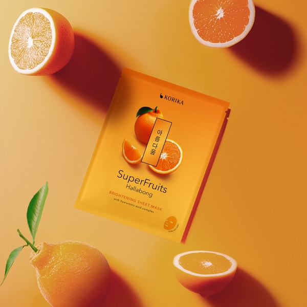 Korika SuperFruits Rozjasňující plátýnková maska Hallabong 25 g