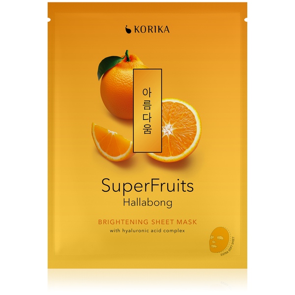 Korika SuperFruits Rozjasňující plátýnková maska Hallabong 25 g
