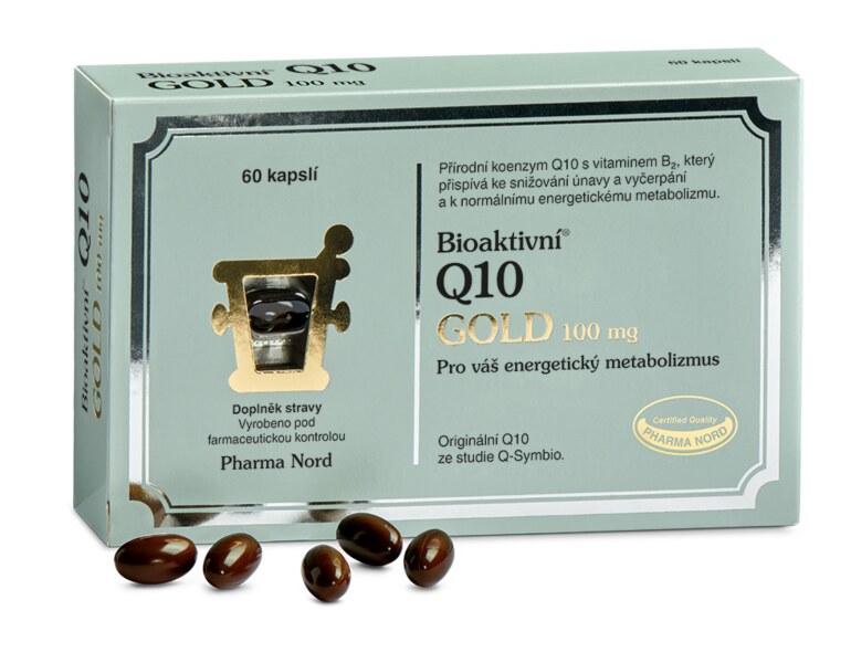 Pharma Nord Bioaktivní Q10 Gold 100 mg 60 kapslí Pharma Nord Bioaktivní Q10 Gold 100 mg 60 kapslí