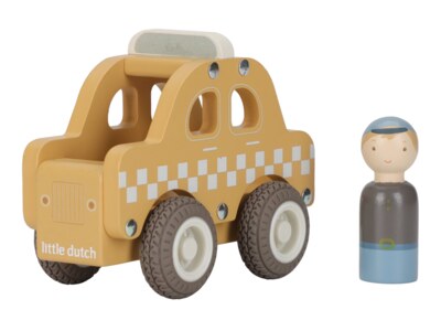 Little Dutch Dřevěné auto taxi 