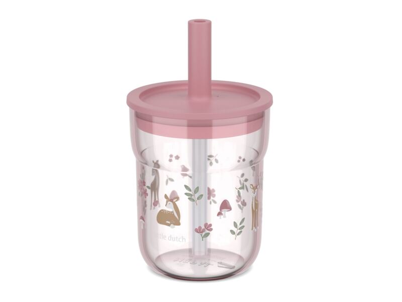 Little Dutch Fairy Garden Kelímek s brčkem 250 ml 1 ks