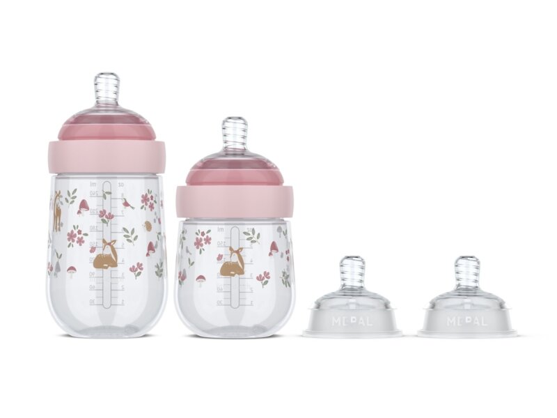 Little Dutch Fairy Garden Kojenecké láhve 165+240 ml + 2 savičky  