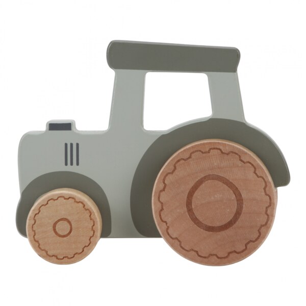 Little Dutch Farma Dřevěný traktor 1 ks