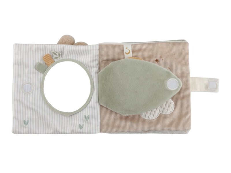 Little Dutch Newborn Naturals Textilní knížka s aktivitami