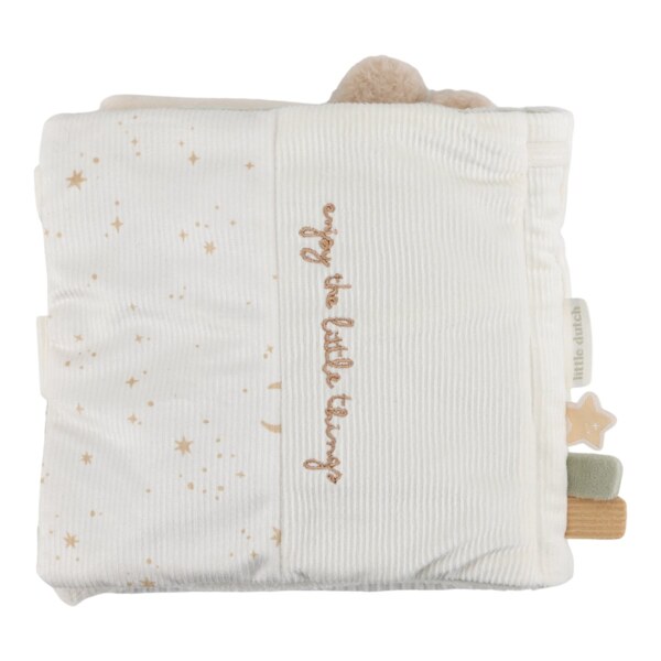 Little Dutch Newborn Naturals Textilní knížka s aktivitami