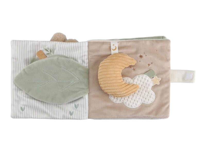 Little Dutch Newborn Naturals Textilní knížka s aktivitami