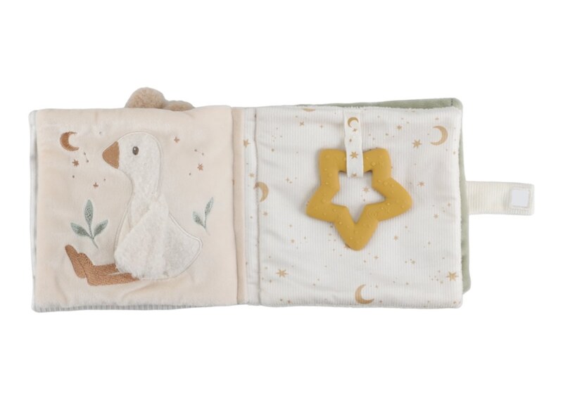 Little Dutch Newborn Naturals Textilní knížka s aktivitami
