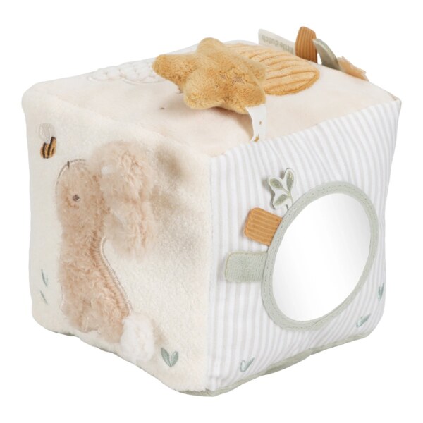 Little Dutch Newborn Naturals Textilní kostka s aktivitami Little Dutch Newborn Naturals Textilní kostka s aktivitami
