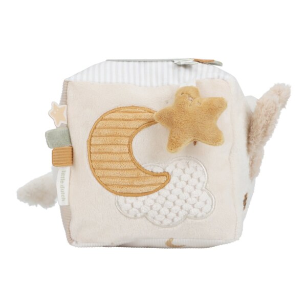 Little Dutch Newborn Naturals Textilní kostka s aktivitami Little Dutch Newborn Naturals Textilní kostka s aktivitami