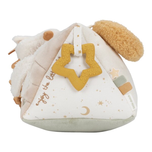Little Dutch Newborn Naturals Trojhranný polštář s aktivitami 1 ks Little Dutch Newborn Naturals Trojhranný polštář s aktivitami 1 ks