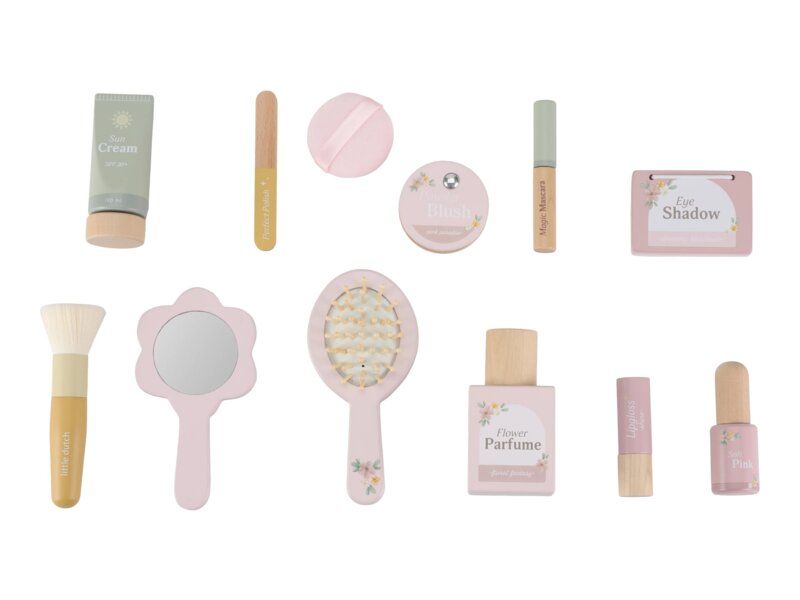 Little Dutch Pink Kosmetická taštička + příslušenství Little Dutch Pink Kosmetická taštička + příslušenství