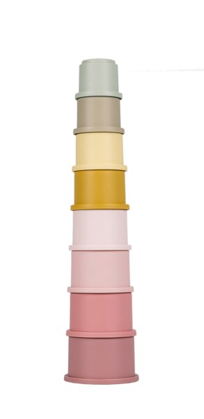 Little Dutch Pink Stohovací kelímky 8 ks Little Dutch Pink Stohovací kelímky 8 ks