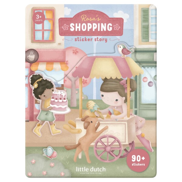 Little Dutch Rosa Knížka se samolepkami Nakupování 1 ks Little Dutch Rosa Knížka se samolepkami Nakupování 1 ks