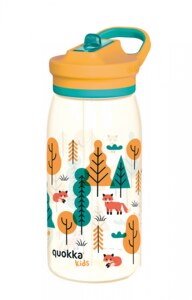 Quokka Glow Kids Forest Plastová láhev s pítkem 580 ml 1 ks