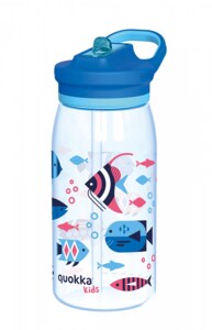 Quokka Glow Kids Sea Life Plastová láhev s pítkem 580 ml 1 ks Quokka Glow Kids Sea Life Plastová láhev s pítkem 580 ml 1 ks