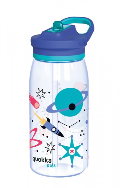 Quokka Glow Kids Space Plastová láhev s pítkem 580 ml 1 ks Quokka Glow Kids Space Plastová láhev s pítkem 580 ml 1 ks