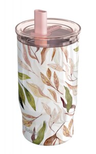 Quokka Mist Falling Leaves Nerezový termohrnek s brčkem 720 ml 1 ks Quokka Mist Falling Leaves Nerezový termohrnek s brčkem 720 ml 1 ks