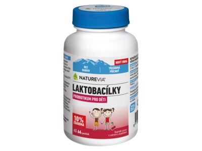 NatureVia Laktobacílky třešňové 66 pastilek