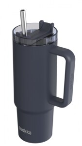 Quokka Stream Black Nerezový termohrnek s brčkem 950 ml 1 ks Quokka Stream Black Nerezový termohrnek s brčkem 950 ml 1 ks