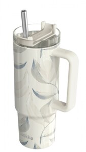 Quokka Stream Cotton Nerezový termohrnek s brčkem 950 ml 1 ks Quokka Stream Cotton Nerezový termohrnek s brčkem 950 ml 1 ks