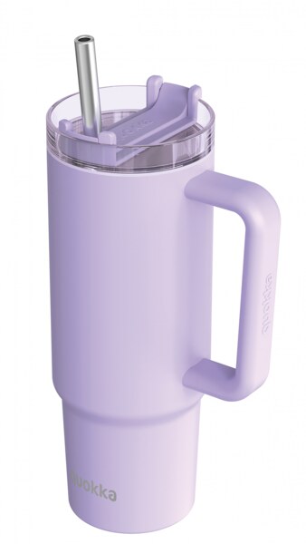 Quokka Stream Purple Nerezový termohrnek s brčkem 950 ml 1 ks Quokka Stream Purple Nerezový termohrnek s brčkem 950 ml 1 ks