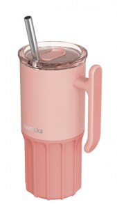 Quokka Umi Peachy Pink Nerezový termohrnek s brčkem 720 ml 1 ks Quokka Umi Peachy Pink Nerezový termohrnek s brčkem 720 ml 1 ks
