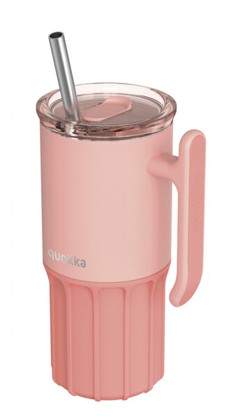 Quokka Umi Peachy Pink Nerezový termohrnek s brčkem 720 ml 1 ks Quokka Umi Peachy Pink Nerezový termohrnek s brčkem 720 ml 1 ks