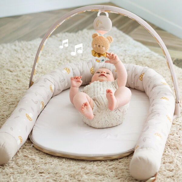 Taf Toys Little Explorer Hnízdo pro miminko s hrazdou Taf Toys Little Explorer Hnízdo pro miminko s hrazdou