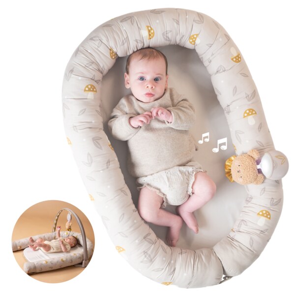 Taf Toys Little Explorer Hnízdo pro miminko s hrazdou Taf Toys Little Explorer Hnízdo pro miminko s hrazdou