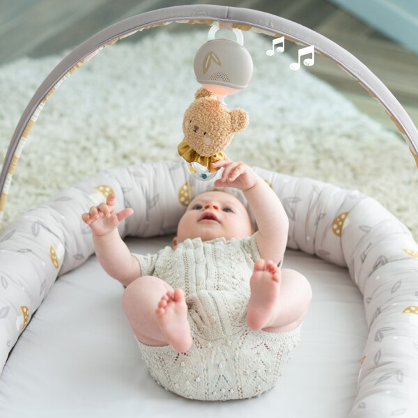 Taf Toys Little Explorer Hnízdo pro miminko s hrazdou Taf Toys Little Explorer Hnízdo pro miminko s hrazdou