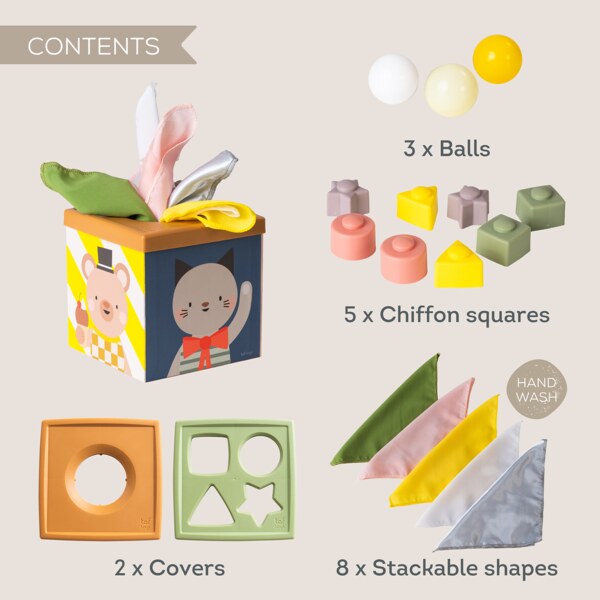 Taf Toys Play & Discover Box s aktivitami Taf Toys Play & Discover Box s aktivitami