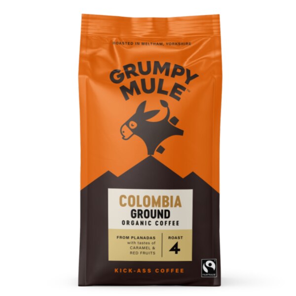 Grumpy Mule BIO Colombia SCA 84+ mletá káva Arabica 200g Grumpy Mule BIO Colombia SCA 84+ mletá káva Arabica 200g