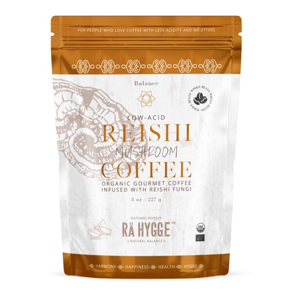 Ra Hygge Reishi Mushroom Coffee BIO Houbová zrnková káva 227 g Ra Hygge Reishi Mushroom Coffee BIO Houbová zrnková káva 227 g