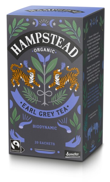 Hampstead Tea BIO černý čaj s bergamotem Earl  grey 20 ks