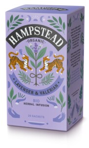 Hampstead Lavender & Valerian Tea BIO nálevové sáčky 20x1 g Hampstead Lavender & Valerian Tea BIO nálevové sáčky 20x1 g