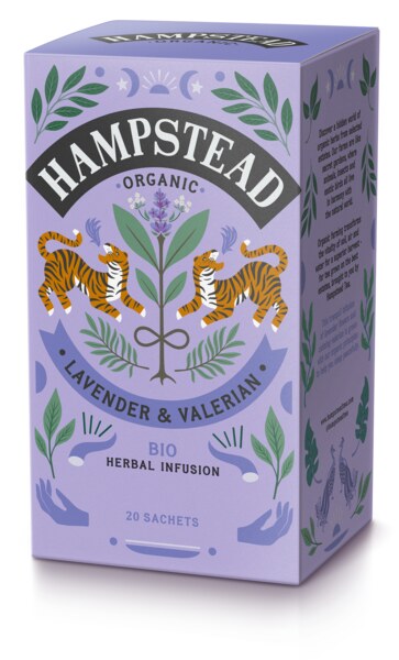 Hampstead Tea BIO bylinný čaj s levandulí a kozlíkem 20 ks Hampstead Tea BIO bylinný čaj s levandulí a kozlíkem 20 ks