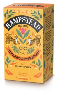 Hampstead Turmeric & Cinnamon Tea BIO nálevové sáčky 20x2 g Hampstead Turmeric & Cinnamon Tea BIO nálevové sáčky 20x2 g