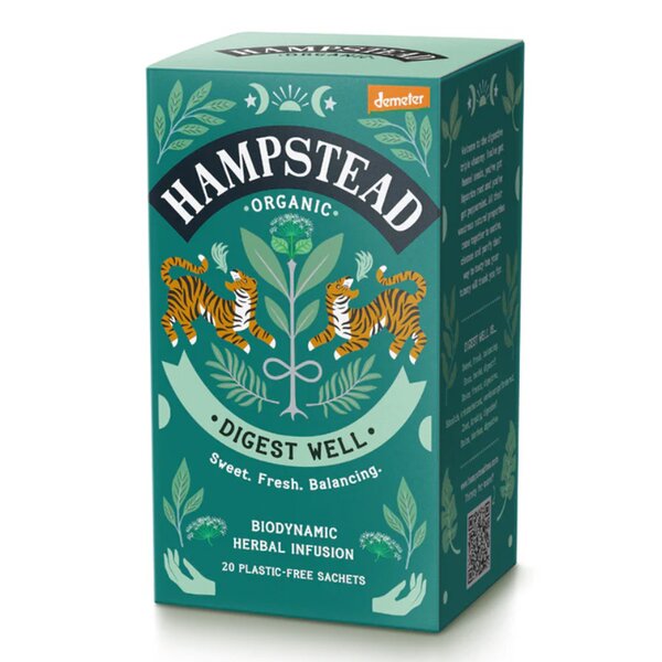 Hampstead Tea BIO bylinný čaj na podporu trávení 20 ks Hampstead Tea BIO bylinný čaj na podporu trávení 20 ks