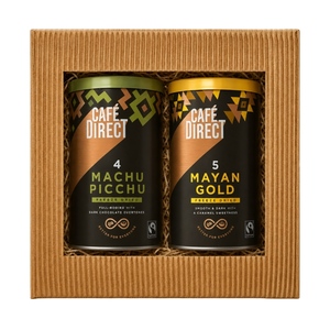 Cafédirect dárkový balíček Machu Picchu a Mayan Gold instantní kávy 2 x 100g Cafédirect dárkový balíček Machu Picchu a Mayan Gold instantní kávy 2 x 100g